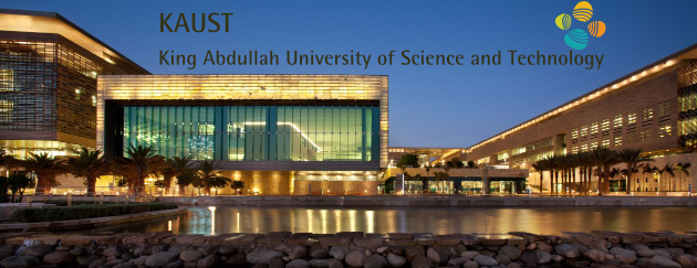 KAUST library at night